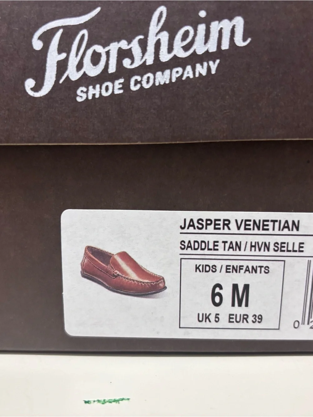Florsheim Boys' Saddle Tan Leather Slip-On Loafers - Jasper Venetian
